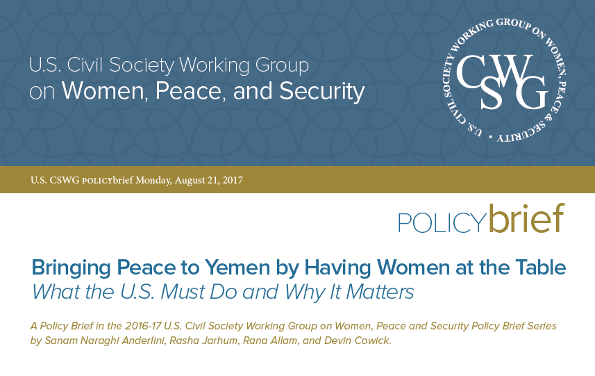 Bringing Peace to Yemen by Having Women at the Table