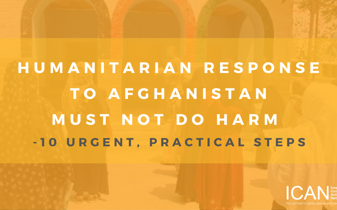 Humanitarian Response to Afghanistan Must Not Do Harm