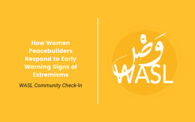 How Women Peacebuilders Respond to Early Warning Signs of Extremisms